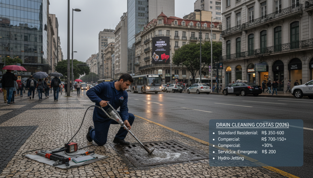Quanto Custa o Desentupimento em São Paulo em 2026